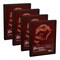 Ambiance Gallery Wood 1.5" Deep Picture Frames - 8x10" 4-Pack, Espresso Wood Frames, Shatter-Resistant Acrylic Glazing & MDF Backing, Horizontal or Vertical Wall Display